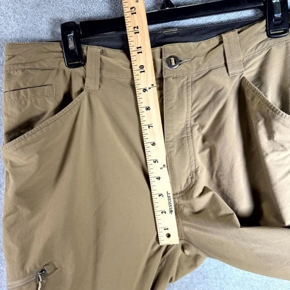 Patagonia Quandary Hiking Pants Men 36 Brown Stretch Zipped Pockets Straight Leg - Picture 5 of 13